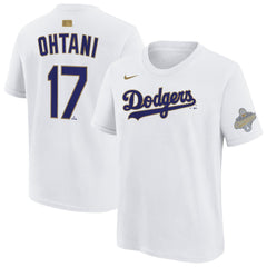 Shohei Ohtani Los Angeles Dodgers Nike Youth 2026 Gold Collection Name & Number T-Shirt - White - Nike on Sale