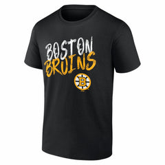 Boston Bruins Big & Tall Hustle Personalized Name & Number T-Shirt - Black - NHL 203920980
