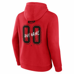Carolina Hurricanes Hustle Personalized Name & Number Hoodie - Red - NHL 203920997