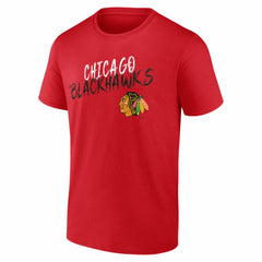 Chicago Blackhawks Big & Tall Hustle Personalized Name & Number T-Shirt - Red - NHL 203921001