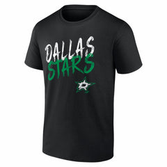 Dallas Stars Hustle Personalized Name & Number T-Shirt - Black - NHL 203921023