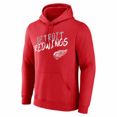 Detroit Red Wings Hustle Personalized Name & Number Hoodie - Red - NHL 203921027