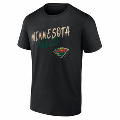 Minnesota Wild Big & Tall Hustle Personalized Name & Number T-Shirt - Black - NHL 203921049