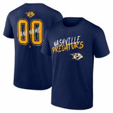 Nashville Predators Hustle Personalized Name & Number T-Shirt - Navy - NHL 203921064