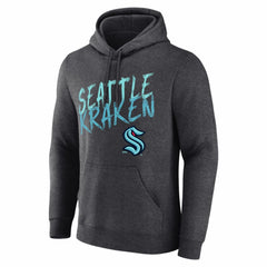 Seattle Kraken Hustle Personalized Name & Number Hoodie - Charcoal - NHL 203921106