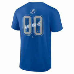 Tampa Bay Lightning Hustle Personalized Name & Number T-Shirt - Blue - NHL 203921117
