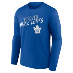 Toronto Maple Leafs Hustle Personalized Name & Number Long Sleeve T-Shirt - Blue - NHL 203921120