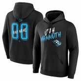 Utah Mammoth Hustle Personalized Name & Number Hoodie - Black - NHL 203921126