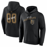 Vegas Golden Knights Big & Tall Hustle Personalized Name & Number Hoodie - Black - NHL 203921130