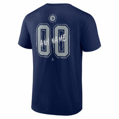 Winnipeg Jets Big & Tall Hustle Personalized Name & Number T-Shirt - Navy - NHL 203921143