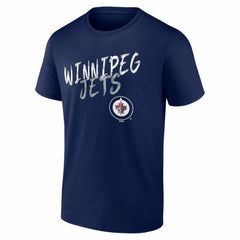 Winnipeg Jets Hustle Personalized Name & Number T-Shirt - Navy - NHL 203921146