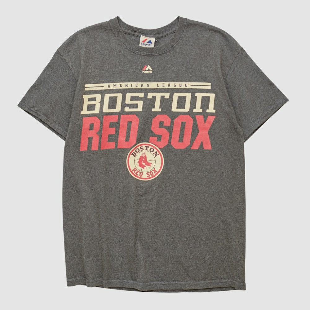 Boston Red Sox Majestic 2000s T-shirt - Dark Heather Gray - Vintage - Fanatics Sale