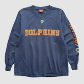 Fanatics Miami Dolphins NFL 2000s Long Sleeve T-shirt Navy Vintage