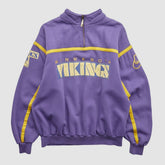 Fanatics Minnesota Vikings 90s 1/4 Zip Sweatshirt Purple Vintage