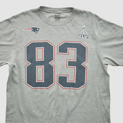 Fanatics New England Patriots Reebok 2012 T-shirt Heather Gray Vintage