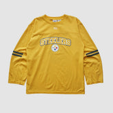 Fanatics Pittsburgh Steelers NFL 2000s Long Sleeve T-shirt Yellow Vintage