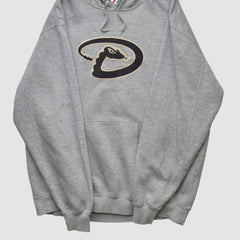 Arizona Diamondbacks Majestic 2000s Hooded Pullover Sweatshirt - Heather Gray - Vintage - Fanatics Online