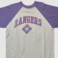 Texas Rangers Logo Athletic T-shirt - Heather Gray - 2XVintage - Fanatics Online
