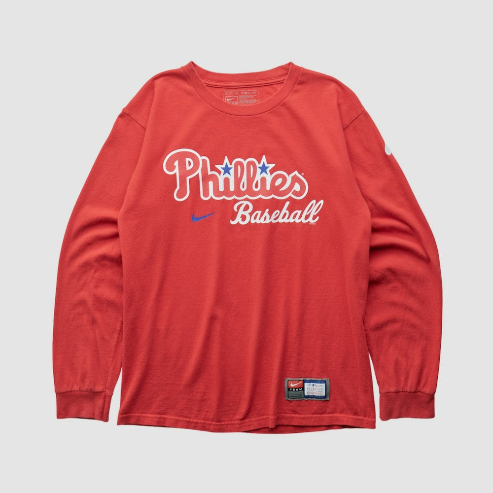 Philadelphia Phillies Nike 2000s Long Sleeve T-shirt - Red - Vintage - Nike Discount