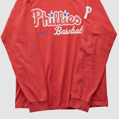 Philadelphia Phillies Nike 2000s Long Sleeve T-shirt - Red - Vintage - Nike Discount