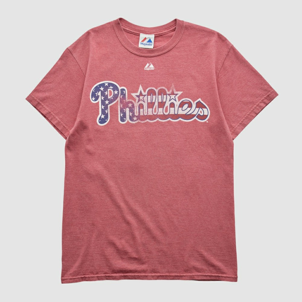 Philadelphia Phillies Majestic 2000s T-shirt - Red - Vintage - Fanatics Sale