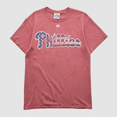 Philadelphia Phillies Majestic 2000s T-shirt - Red - Vintage - Fanatics Sale