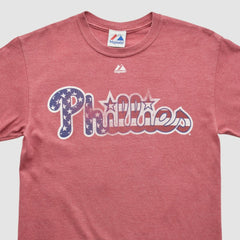 Philadelphia Phillies Majestic 2000s T-shirt - Red - Vintage - Fanatics Sale