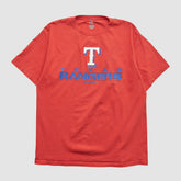 Texas Rangers Genuine Merchandise 2000s T-shirt - Red - Vintage - Fanatics on Sale