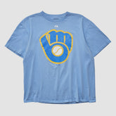 Milwaukee Brewers Majestic 2000s T-shirt - Light Blue - Vintage - Fanatics Online