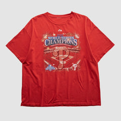 Philadelphia Phillies Majestic 2008 T-shirt - Red - XVintage - Fanatics Sale