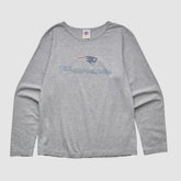 Fanatics New England Patriots NFL 2000s Long Sleeve T-shirt Heather Gray Vintage
