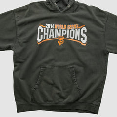 San Francisco Giants Genuine Merchandise 2014 Hooded Pullover Sweatshirt - Charcoal - Vintage - Fanatics Sale