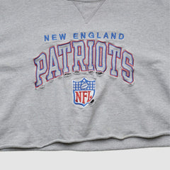 Fanatics New England Patriots Champion 90s Pullover Sweatshirt Heather Gray Vintage
