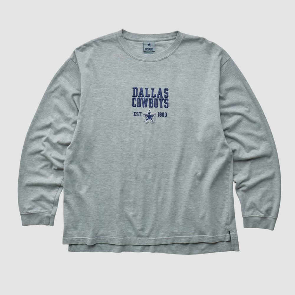 Fanatics Dallas Cowboys Cowboys Authentic Apparel 2000s Long Sleeve T-shirt Heather Gray Vintage