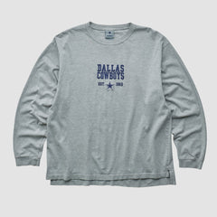 Fanatics Dallas Cowboys Cowboys Authentic Apparel 2000s Long Sleeve T-shirt Heather Gray Vintage