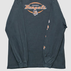 Fanatics Cincinnati Bengals NFL 2000s Long Sleeve T-shirt Black Vintage