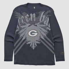 Fanatics Green Bay Packers NFL 2000s Long Sleeve T-shirt Black Vintage
