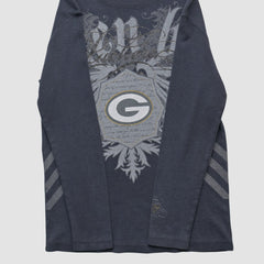 Fanatics Green Bay Packers NFL 2000s Long Sleeve T-shirt Black Vintage