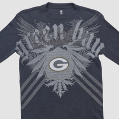 Fanatics Green Bay Packers NFL 2000s Long Sleeve T-shirt Black Vintage