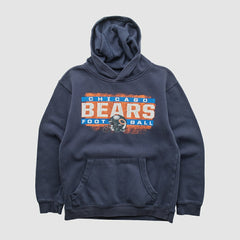 Fanatics Chicago Bears NFL 2010s Hooded Pullover Sweatshirt Navy Vintage