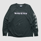 Fanatics Baltimore Ravens Reebok 2000s Long Sleeve T-shirt Black Vintage