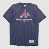 Atlanta Braves Majestic 2005 T-shirt - Navy - Vintage - Fanatics Online