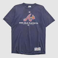 Atlanta Braves Majestic 2005 T-shirt - Navy - Vintage - Fanatics Online