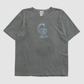 Colorado Rockies Majestic 2000s T-shirt - Gray - Vintage - Fanatics Online