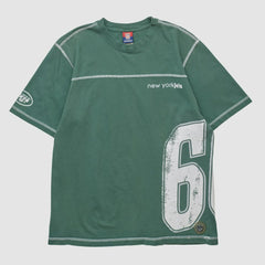 Fanatics New York Jets Reebok 2000s T-shirt Green Vintage