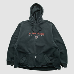 Fanatics Atlanta Falcons Reebok 2000s Hooded Pullover Sweatshirt Black Vintage