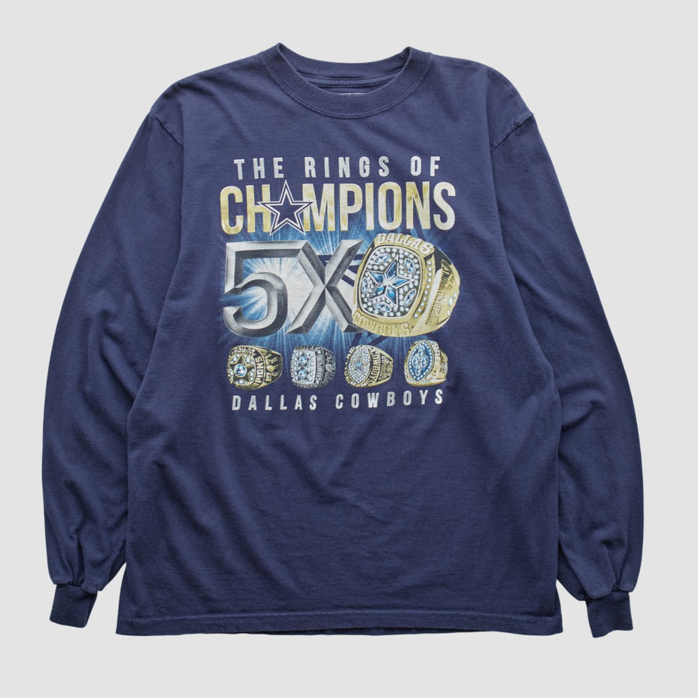 Fanatics Dallas Cowboys Cowboys Team Apparel 2000s Long Sleeve T-shirt Navy Vintage