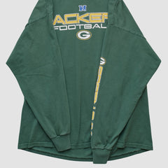 Fanatics Green Bay Packers NFL 2000s Long Sleeve T-shirt Green Vintage