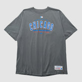 Chicago Cubs Majestic 2000s T-shirt - Gray - XVintage - Fanatics Discount
