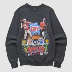 Fanatics Super Bowl XXIV 1990 Pullover Sweatshirt Black Vintage